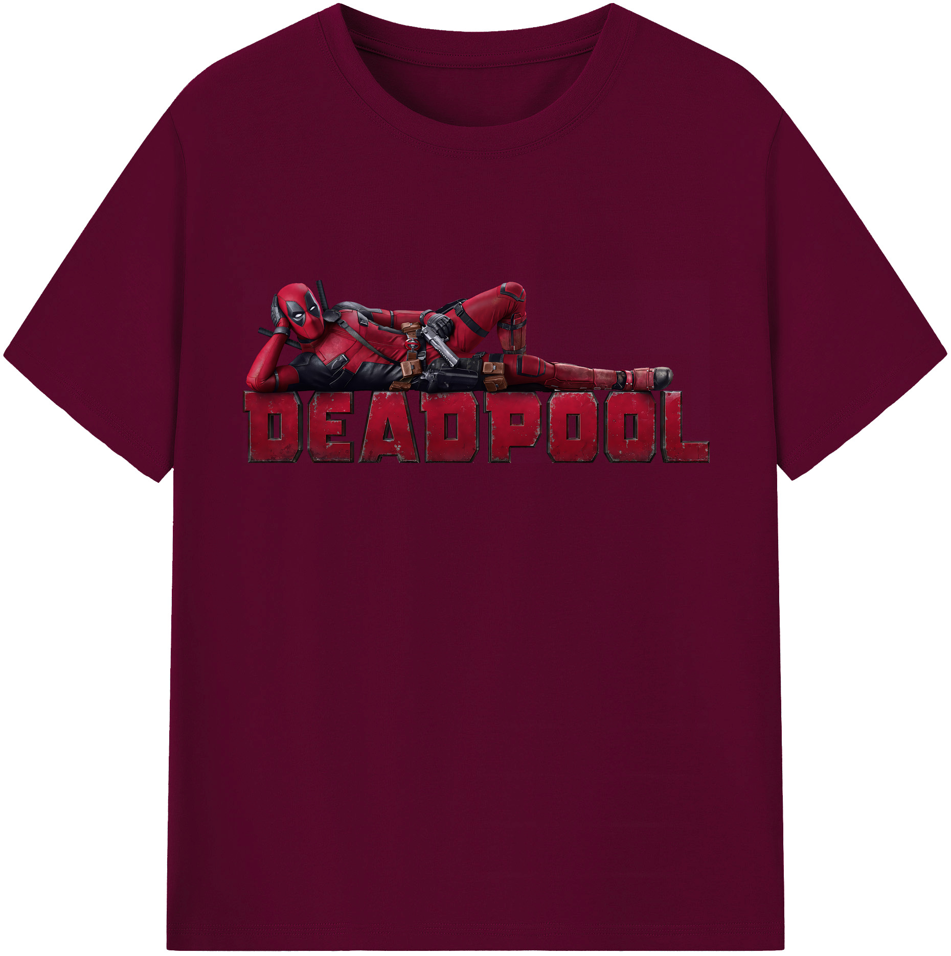 （画像用） Deadpool デッドプール レディースカジュアルプリントTシャツ（綿100％）